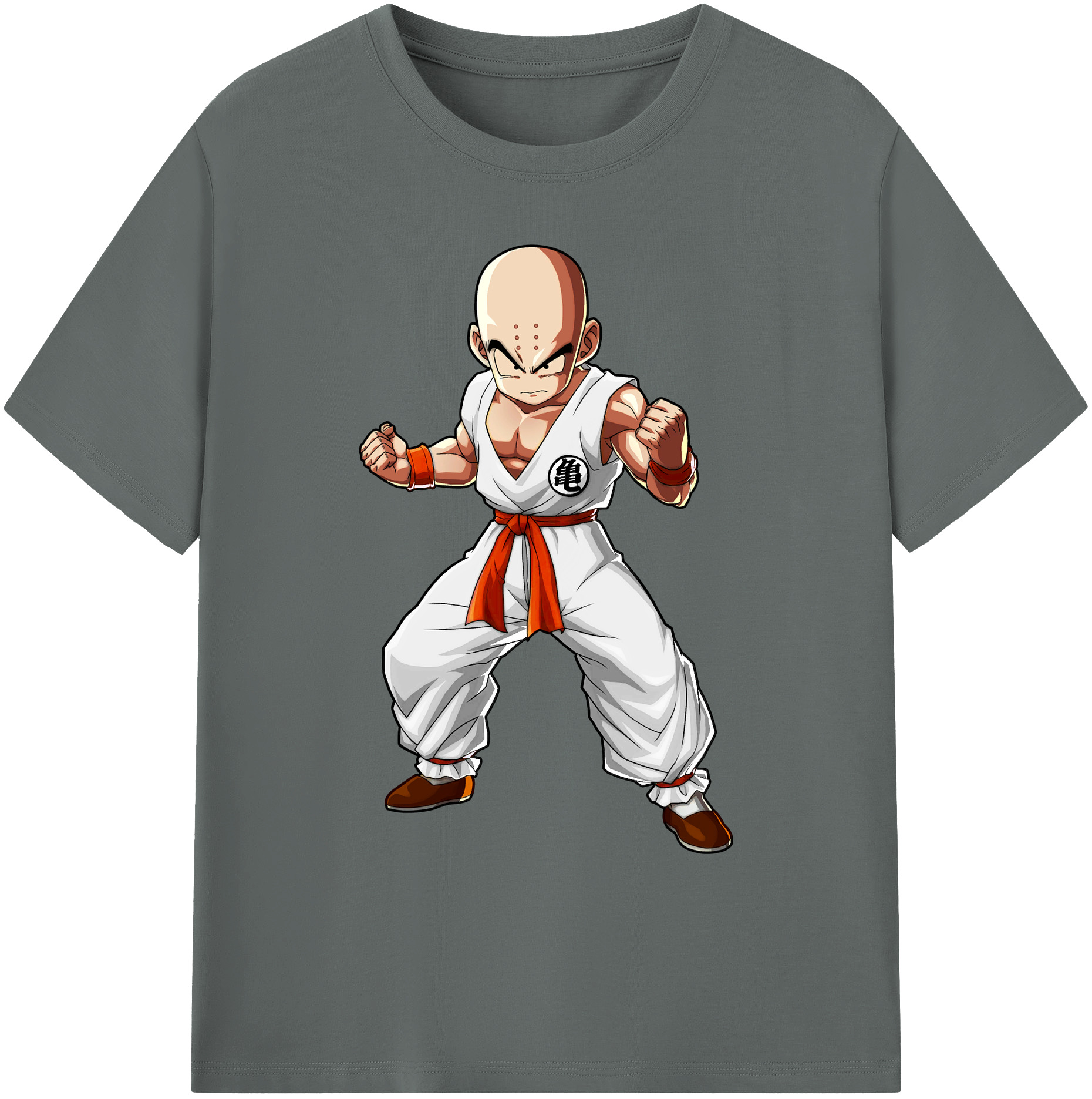 （画像用） ドラゴンボール クリリン DRAGON BALL krillin 綿100％ メンズ半袖Tシャツ｜肌触りやわらか＆通気性